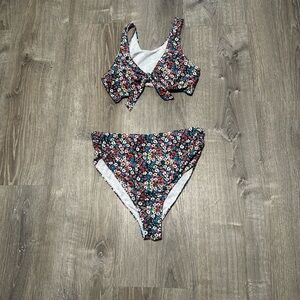 SHEIN Floral Maternity Bikini Set - M